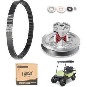 10L0L Golf Cart Torque Driven Clutch with Belt Kit Compatible with Yamaha G2 G8 G9 G11 G14 G16 G20 G21 G22 G28 (85-07), OEM# JN6-G6270-00 JN6-G6271-02 J55-G6270-01