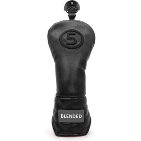 Golf Club Covers Black Golf Head Covers Driver Covers Fariway Wood Headcover Hybrid Covers Leather 3 Wood Headcover Golf Headcover with Number Tag for All Brand