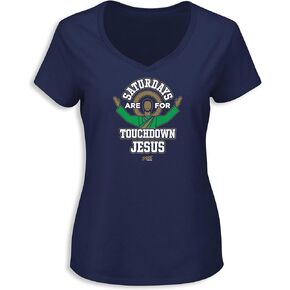 Smack Apparel Saturdays Ladies V-Neck for College Fans (SM-5XL)