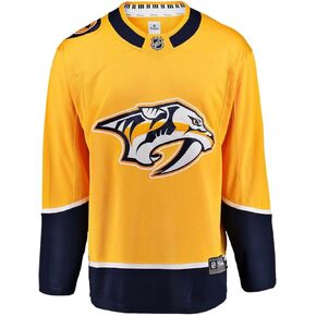 Fanatics Youth Nashville Predators Home Breakaway Jersey Size L/XL Ages 12-18 Years NHL Licensed Hockey Jersey Yellow