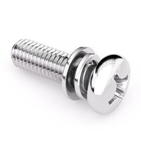 M6*20（25pcs）Bolt and Washer Sets, 304 Stainless Steel, Including The Most Common Sizes. Phillips pan Head Screws
