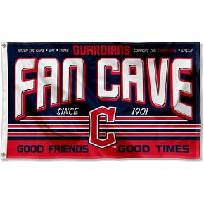 WinCraft Cleveland Baseball Fan Man Cave Banner Flag
