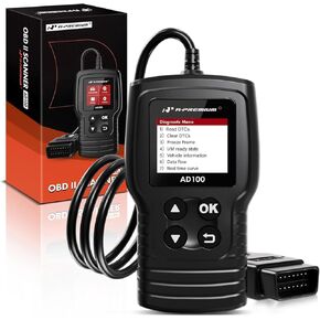أداة تشخيص السيارة A-Premium AD200 Professional obd2، قارئ رمز obdii eobd، أداة فحص تشخيصية لضوء محرك السيارة المحسنة، ماسح ضوئي مطور لرمز الخطأ لجميع المركبات من عام 1996