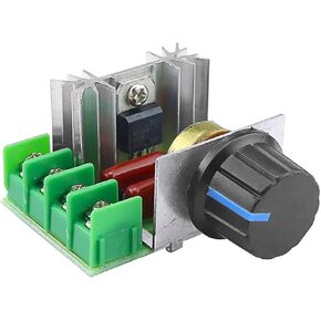 4000W AC Motor Speed Control, Motor Voltage Controller Board AC 10-110V Adjustable Voltage Regulator SCR High Power Electrical Motor Controller Temperature Governor Dimming Monitor (4000W)