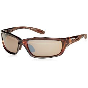 Crossfire 2117 Infinity Premium Safety Glasses, HD Brown Mirror Lens - Brown Frame