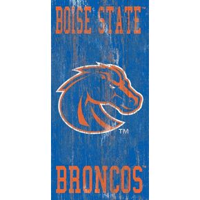 Fan Creations C0786-Boise State Boise State Heritage Distressed Logowith Team Name 6x12 Boise Heritage Logowith Team Name 6x12, Multi