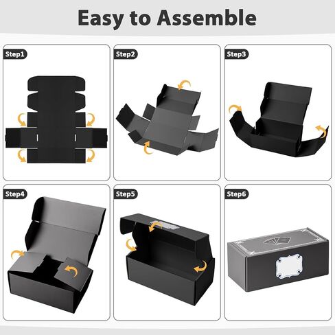 Trading Card Storage Box, Cardboard Sports Game Card Collector Organizer with 10 Dividers & Sticker, Playing Card Case Holder for MTG/for TCG/for CAH/for YuGiOh/Sports Cards -Black in Saudi Arabia