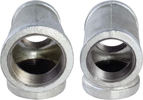 HNSU1223 1-1 / 2 "بنسبة 1-1 / 4" بواسطة 1-1 / 2 "حديد مجلفن قابل للطرق ثلاثي الاتجاه لتقليل نقطة الإنطلاق مع وصلات مترابطة أنثى in Kuwait