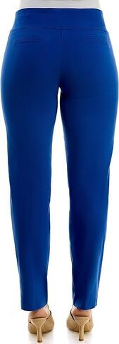 Zac & Rachel Women's Petite Millennium Fabric Pull-On Slim Leg Pant, Navy Blazer, 14P in Saudi Arabia