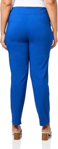 Zac & Rachel Women's Petite Millennium Fabric Pull-On Slim Leg Pant, Navy Blazer, 14P in Saudi Arabia