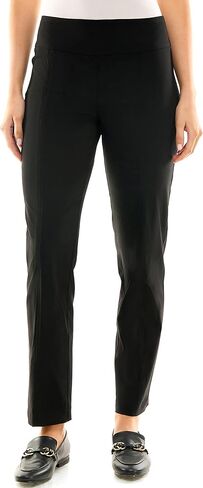 Zac & Rachel Women's Petite Millennium Fabric Pull-On Slim Leg Pant, Navy Blazer, 14P in Saudi Arabia