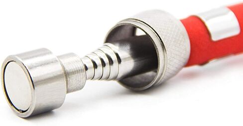 أداة التقاط مغناطيسية تلسكوبية، عصا مغناطيسية 10 رطل، مغناطيس قابل للتمديد 30 بوصة مع مشبك جيب in Kuwait