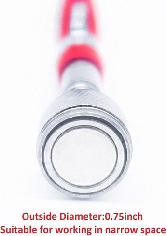 أداة التقاط مغناطيسية تلسكوبية، عصا مغناطيسية 10 رطل، مغناطيس قابل للتمديد 30 بوصة مع مشبك جيب in Kuwait