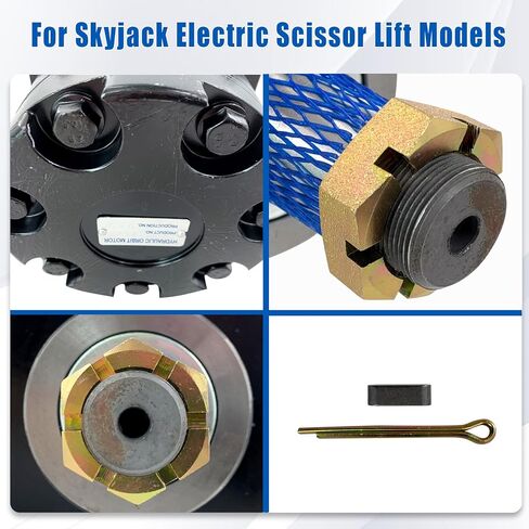 محرك دفع هيدروليكي 194615 متوافق مع Skyjack SJIII 3220 3226 4632 4626 4620 يستبدل # 194615,103129,70041342,TG0280US080AAAB,505300W3122AA. in Kuwait