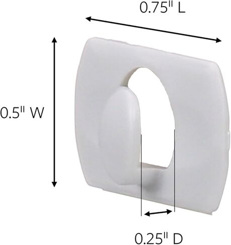 Command 17026 Decorating, White, 20 (17026-ES) 20PK Clip/Comm Adhesive, Clear in Saudi Arabia