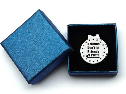 TSUYAWU Friends Don't Let Friends 3 Putt Golf Ball Marker - علامة جولف مضحكة مع مشبك قبعة مغناطيسي هدية مبتكرة للجولف - إكسسوارات جولف هدايا لمحبي الجولف والرجال والأصدقاء in Kuwait