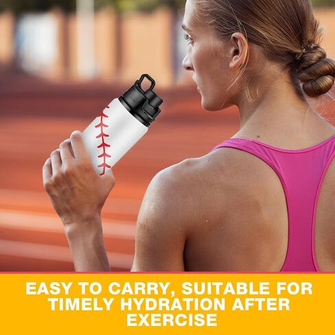 Umigy 10 Pcs Softball Water Bottles Aluminum Softball Gifts Bulk Baseball Tumbler Baseball Sports Bottle with Snap Lid Leak Proof for Kid Team Travel Coffee Gym in Saudi Arabia