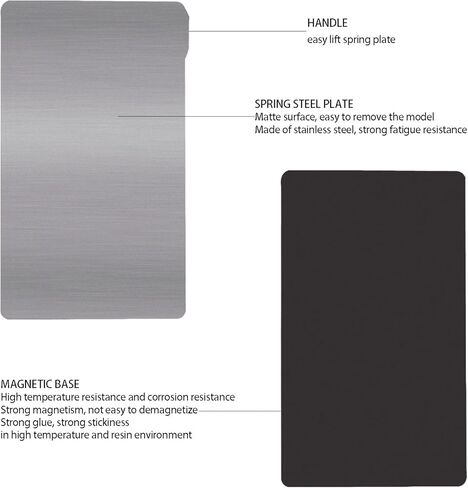 2PCS Flex Build Plate for Elegoo Mars 4, 3D Printer Flexible Spring Steel Plate and Magnetic Base Build Plate Print Bed Kit for Mars 4, Mars 4 Ultra, Mars 5, Mars 5 Ultra 160x96mm in Kuwait