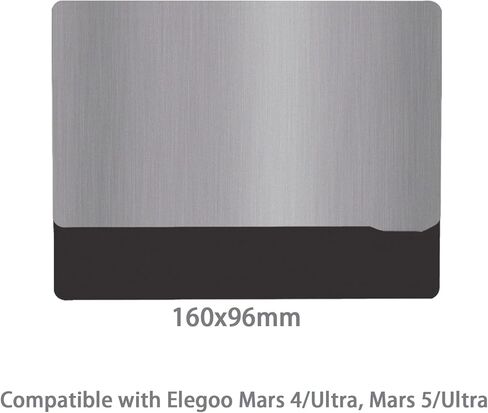 2PCS Flex Build Plate for Elegoo Mars 4, 3D Printer Flexible Spring Steel Plate and Magnetic Base Build Plate Print Bed Kit for Mars 4, Mars 4 Ultra, Mars 5, Mars 5 Ultra 160x96mm in Kuwait