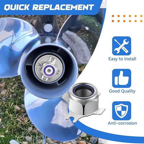 مجموعة صامولة دعامة Sailong مكونة من قطعتين، بديلة لـ 18-3702 11-69578A1، 11-69578Q1، متوافقة مع محرك ميركوري مارينر الخارجي، طقم صامولة الدعامة وغسالة التبويب، طقم صامولة المروحة للمحرك الخارجي in Kuwait