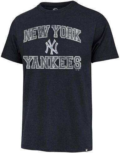 47 MLB Unisex Adult Official Union Arch Distressed Team T-Shirt (US, Alpha, X-Large, Regular, Regular, New York Yankees Navy) in Saudi Arabia