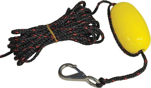 طقم مرساة Extreme Max 3006.6716 BoatTector Complete PWC Fluke Anchor مع حبل وعوامة علامة - 4.5 رطل، أصفر in Saudi Arabia
