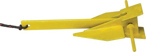 طقم مرساة Extreme Max 3006.6716 BoatTector Complete PWC Fluke Anchor مع حبل وعوامة علامة - 4.5 رطل، أصفر in Saudi Arabia