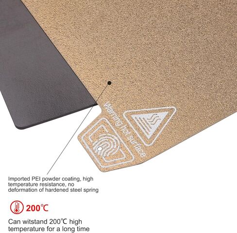 Ender 3 S1 Pro PEI Spring Steel Magnetic Bed Plate Removable Sheet Textured Flex Build Surface for Ender 3/Pro/V2/S1/Neo, Ender 5/Pro, CR-20/Pro, Creality K1 235x235mm in Kuwait