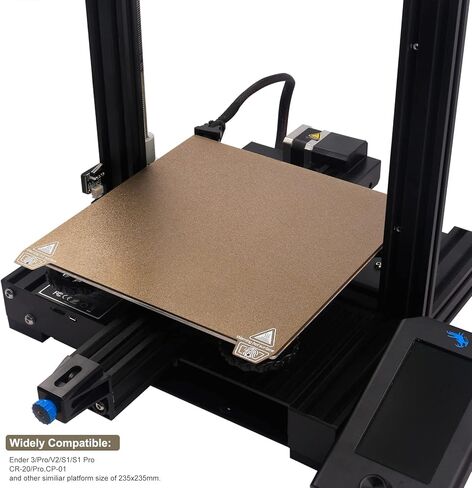 Ender 3 S1 Pro PEI Spring Steel Magnetic Bed Plate Removable Sheet Textured Flex Build Surface for Ender 3/Pro/V2/S1/Neo, Ender 5/Pro, CR-20/Pro, Creality K1 235x235mm in Kuwait