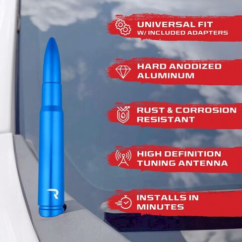 RECON ACCESS 264Ant50Ch .50 Cal Bullet Shaped Extended Range Aluminum 8" Antenna in Saudi Arabia