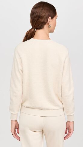 سويت شيرت نسائي من Perfectwhitetee Ziggy Inside Out مصنوع من الصوف بأكمام طويلة ورقبة دائرية in Kuwait