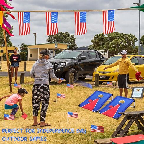 مجموعتان من ألعاب كورنهول الخارجية للأطفال تتضمن لعبة رمي كيس فول الزفاف لوحتين بفتحة كورن مع دعامات و10 أكياس فول، وحقيبة تخزين واحدة، وألعاب كورنهول لألعاب أنشطة الحفلات in Kuwait