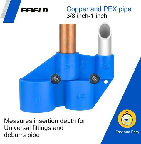 أنبوب إزالة الأزيز بالحجم الكامل 3/8"-1" من Efield وأداة قياس العمق للنحاس، وCPVC، وPex، وPE-RT، وأنابيب HDPE in Kuwait
