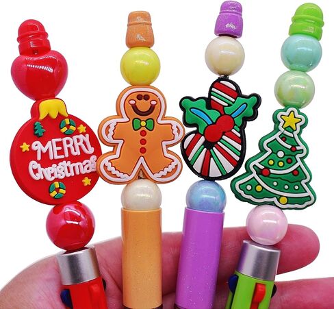 10Pcs Silicone Focal Beads for Pens, Funny Cats Silicone Bead Lovely Beadable Pen Supplies for Keychain Making DIY Gift Necklace Bracelet Jewelry in Saudi Arabia