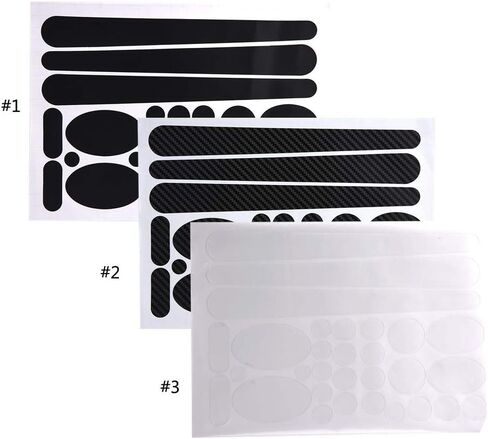 Bike Frame Sticker Decals, Chainstay and Frame Sticker Protector Kit Black Cycle Decorating Film (Clear) in Saudi Arabia