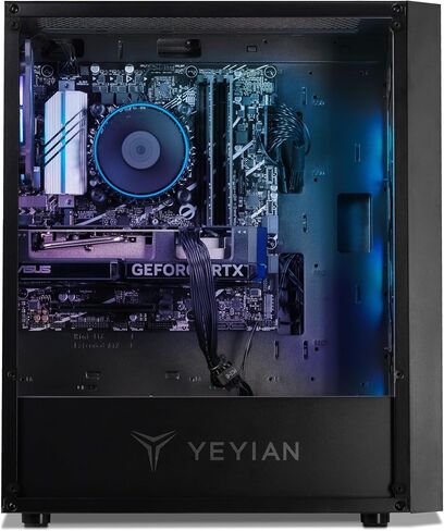 YEYIAN Gaming PC Yumi Desktop • Intel Core i5 12400F 4.4 GHz • NVIDIA RTX 4060 Ti • 1TB NVME SSD • 16GB DDR5 RAM 5600 • 650W Gold PSU • B760 Motherboard • Windows 11 Home 64-bit in Saudi Arabia