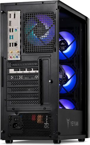 YEYIAN Gaming PC Yumi Desktop • Intel Core i5 12400F 4.4 GHz • NVIDIA RTX 4060 Ti • 1TB NVME SSD • 16GB DDR5 RAM 5600 • 650W Gold PSU • B760 Motherboard • Windows 11 Home 64-bit in Saudi Arabia
