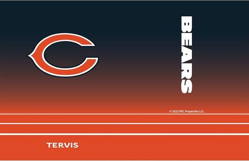 Tervis Traveler NFL Chicago Bears - Ombre Triple Walled Insulated Tumbler Travel Cup Keeps Drinks Cold & Hot, 30oz, Stainless Steel in Saudi Arabia