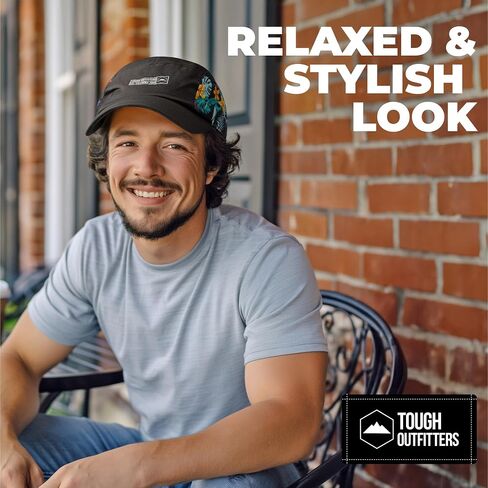 5 Panel Hat for Men - Stylish Baseball Cap, Camp Hat for Women, Casual Trucker Hat & Stylish Running Hat for Sun Protection in Saudi Arabia