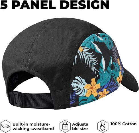 5 Panel Hat for Men - Stylish Baseball Cap, Camp Hat for Women, Casual Trucker Hat & Stylish Running Hat for Sun Protection in Saudi Arabia