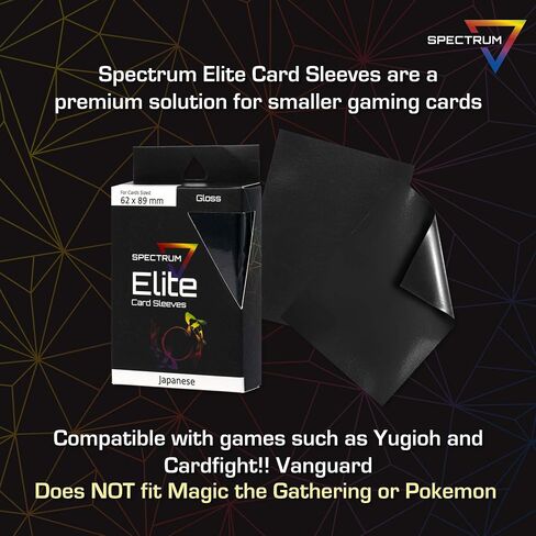 أكمام BCW Spectrum Elite Yugioh - 60 قطعة - حافظة بطاقات Yugioh زرقاء | (ليست من أجل MTG أو Pokemon) أكمام بطاقات تجارية صغيرة | أكمام حامية للبطاقات in Saudi Arabia
