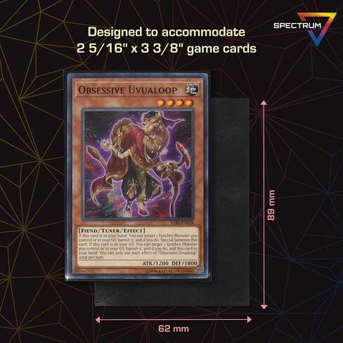 أكمام BCW Spectrum Elite Yugioh - 60 قطعة - حافظة بطاقات Yugioh زرقاء | (ليست من أجل MTG أو Pokemon) أكمام بطاقات تجارية صغيرة | أكمام حامية للبطاقات in Saudi Arabia