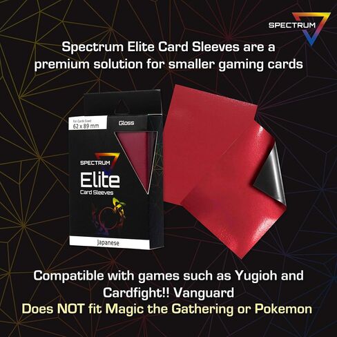 أكمام BCW Spectrum Elite Yugioh - 60 قطعة - حافظة بطاقات Yugioh زرقاء | (ليست من أجل MTG أو Pokemon) أكمام بطاقات تجارية صغيرة | أكمام حامية للبطاقات in Saudi Arabia