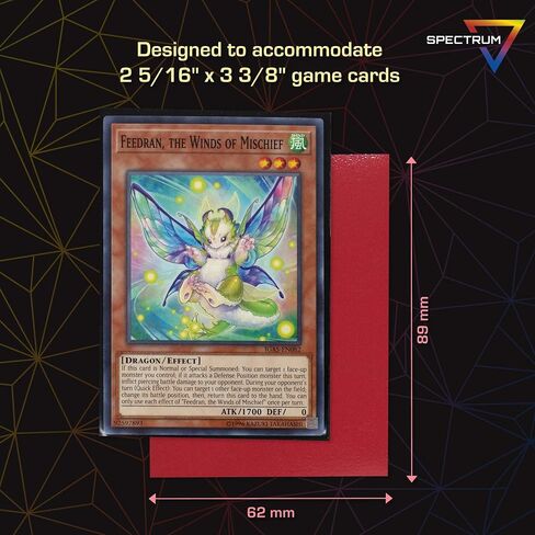 أكمام BCW Spectrum Elite Yugioh - 60 قطعة - حافظة بطاقات Yugioh زرقاء | (ليست من أجل MTG أو Pokemon) أكمام بطاقات تجارية صغيرة | أكمام حامية للبطاقات in Saudi Arabia