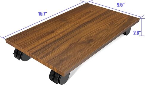 CPU Stand、Computer Tower Stand、Mobile CPU Holder with 4 Caster Wheels Fits for PC、Printer、Most Computer Tower、Office、Home、Planter Caddies、Dog Bowl Stand（Black） in Saudi Arabia