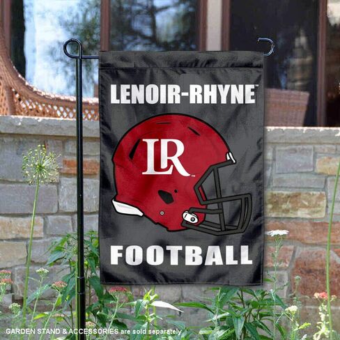 College Flags & Banners Co. Lenoir Rhyne Bears Football Helmet Garden Yard Flag in Saudi Arabia