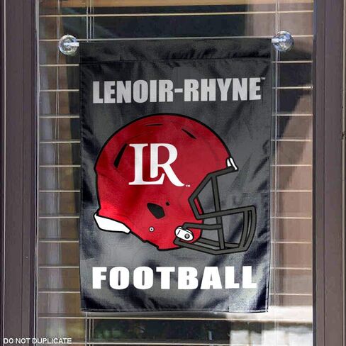 College Flags & Banners Co. Lenoir Rhyne Bears Football Helmet Garden Yard Flag in Saudi Arabia