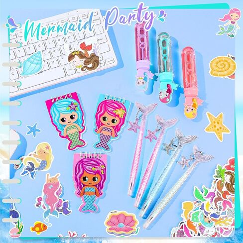 86 Pcs Donut Party Favors Donut School Stationery Set Class Reward Gift Prizes Mini Donut Notepads, Donut Stickers, Donut Bubble Wands and Donut Pens for Sweet Birthday Party in Saudi Arabia