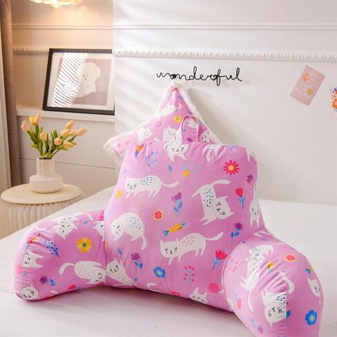 A Nice Night Kids Back Resting Pillow for Reading and Watching TV Bed Rest Pillow to Lounge with Comfortable Back Support Great for The Bed or Couch,Gaming Printed,Matching Cushion Cover in Kuwait