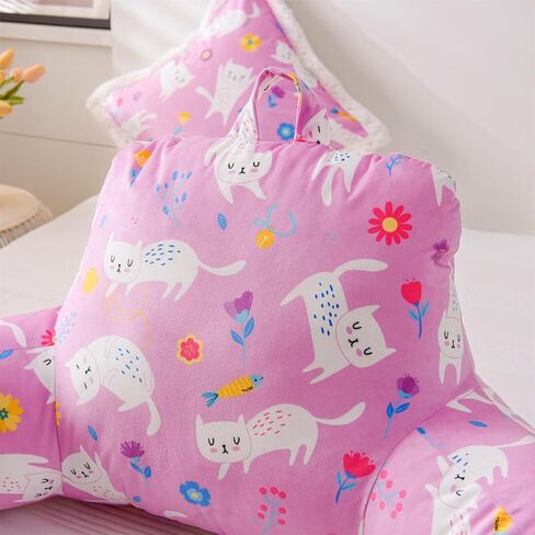 A Nice Night Kids Back Resting Pillow for Reading and Watching TV Bed Rest Pillow to Lounge with Comfortable Back Support Great for The Bed or Couch,Gaming Printed,Matching Cushion Cover in Kuwait